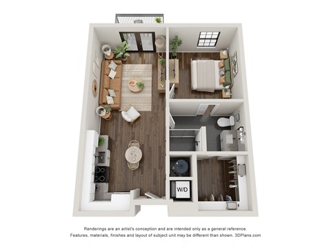 1A Floor Plan at Casa Marti, Florida, 33605